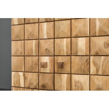 Bar Cabinet MOSAICO 130cm Acacia Massif Naturel
