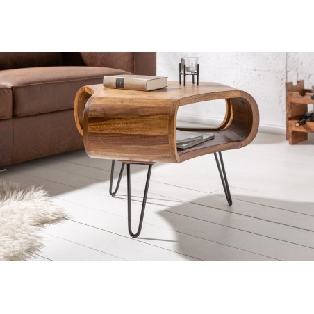 Table basse ORGANIC LIVING 70cm Sheesham Massif Naturel