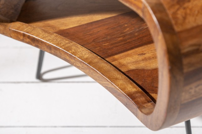 Table basse ORGANIC LIVING 70cm Sheesham Massif Naturel