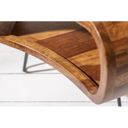 Table basse ORGANIC LIVING 70cm Sheesham Massif Naturel
