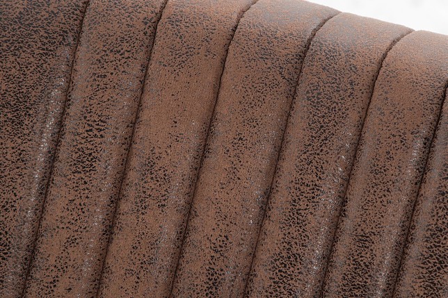 Chaise cantilever BIG ASTON microfibre brun vintage