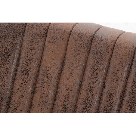 Chaise cantilever BIG ASTON microfibre brun vintage