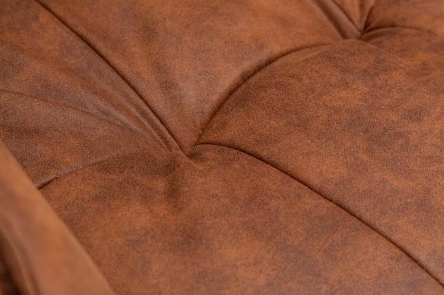 Fauteuil pivotant LOUNGER 180° microfibre brun clair