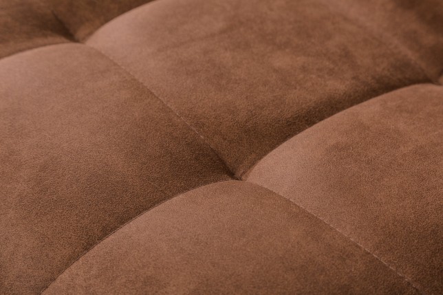Chaise cantilever MIAMI microfibre brune - Lot de 2