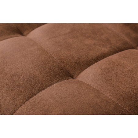 Chaise cantilever MIAMI microfibre brune - Lot de 2