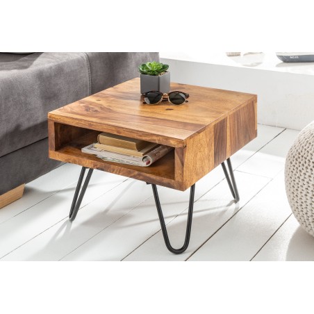 Table d'appoint SCORPION 45cm sheesham massif
