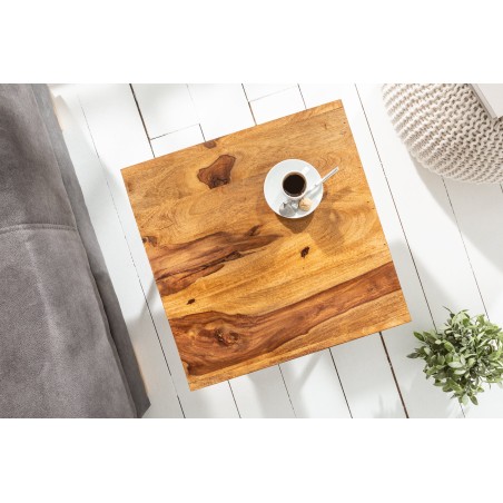 Table d'appoint SCORPION 45cm sheesham massif