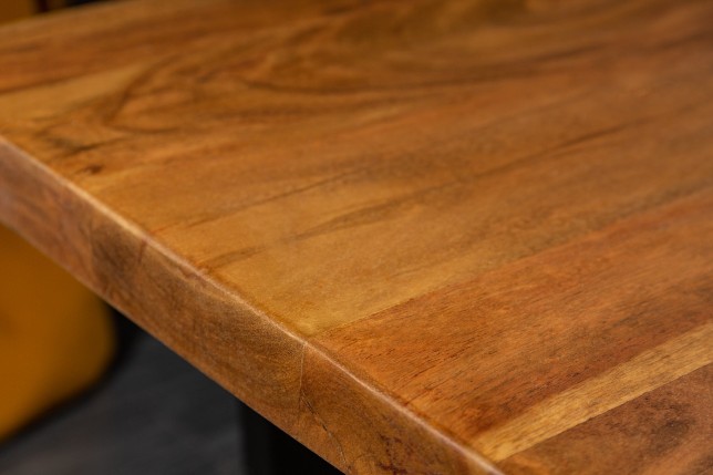 Table basse MAMMUT 110cm Acacia Massif Pieds Métal
