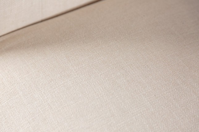 Chaise CASTLE beige tissu texturé chesterfield - lot de 2