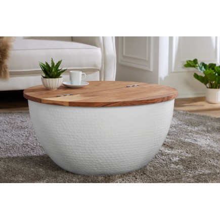 Table Basse Orient Storage Acacia Massif 60cm