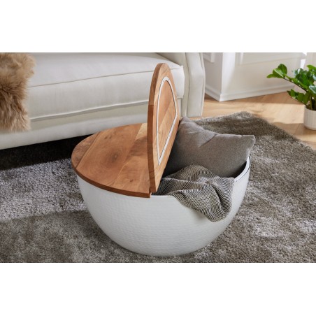 Table Basse Orient Storage Acacia Massif 60cm