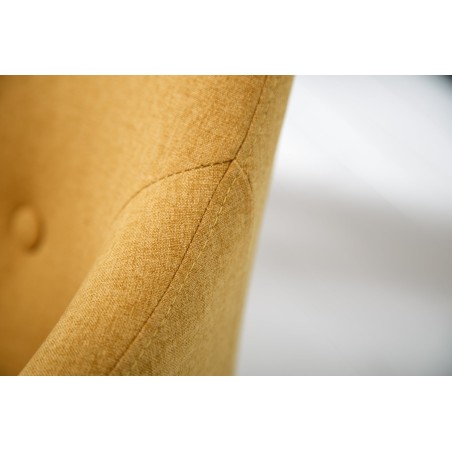 Chaise Scandinavia Masterpiece tissu jaune moutarde