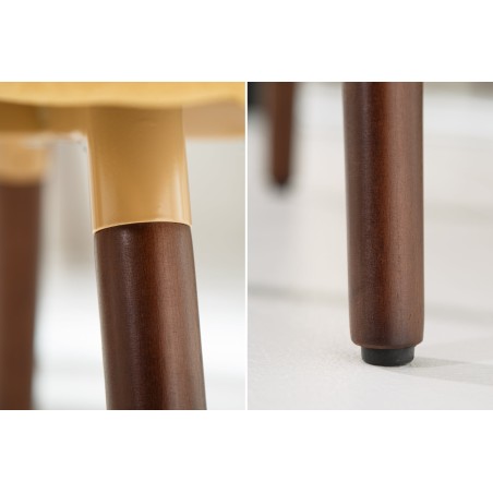 Chaise Scandinavia Masterpiece tissu jaune moutarde