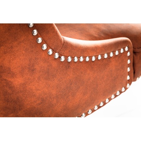 Chaise de bureau VICTORIAN microfibre brun clair baroque