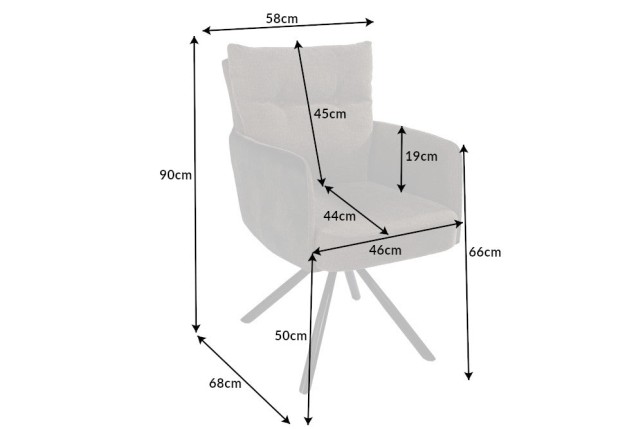 Fauteuil pivotant BIG GEORGE 360° vert - Tissu tissé