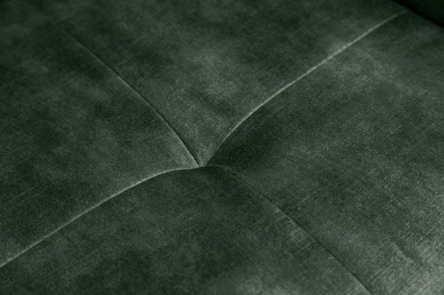 Fauteuil pivotant EUPHORIA velours vert foncé 180°