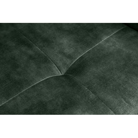 Fauteuil pivotant EUPHORIA velours vert foncé 180°