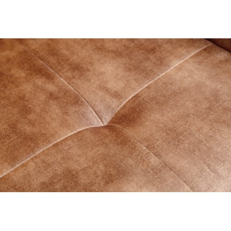 Fauteuil pivotant EUPHORIA velours brun 180°