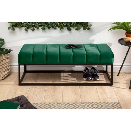 Banc PETIT BEAUTÉ 110cm velours vert émeraude 2
