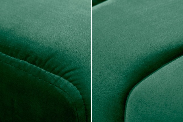 Banc PETIT BEAUTÉ 110cm velours vert émeraude