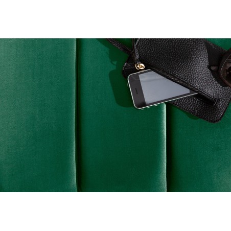 Banc PETIT BEAUTÉ 110cm velours vert émeraude