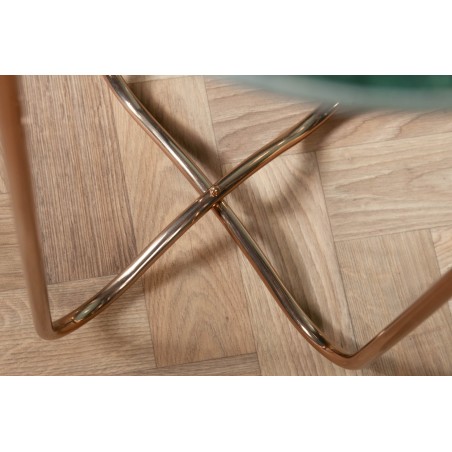 Table d'appoint NOBLE 35cm marbre vert - Plateau amovible
