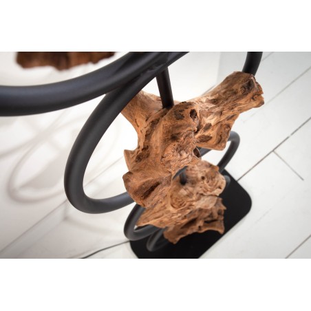Lampadaire Bois Acacia Recyclé Design 147 cm | Elsines