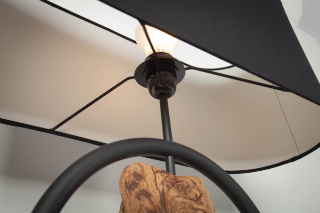 Lampadaire Bois Acacia Recyclé Design 147 cm | Elsines