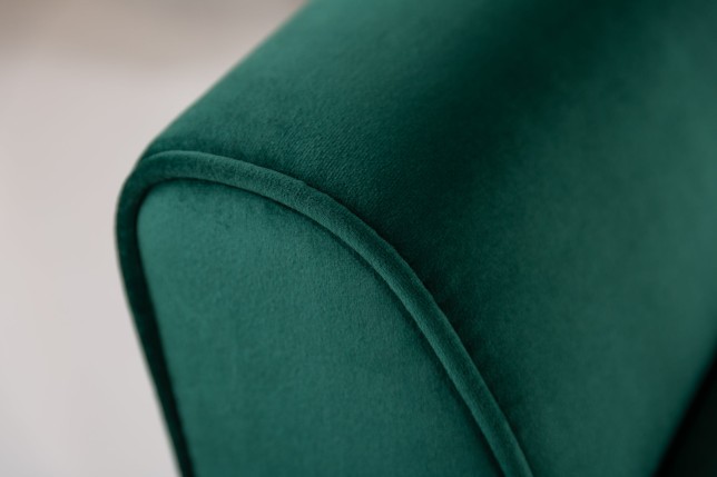 Banc SCARLETT 90cm velours vert émeraude