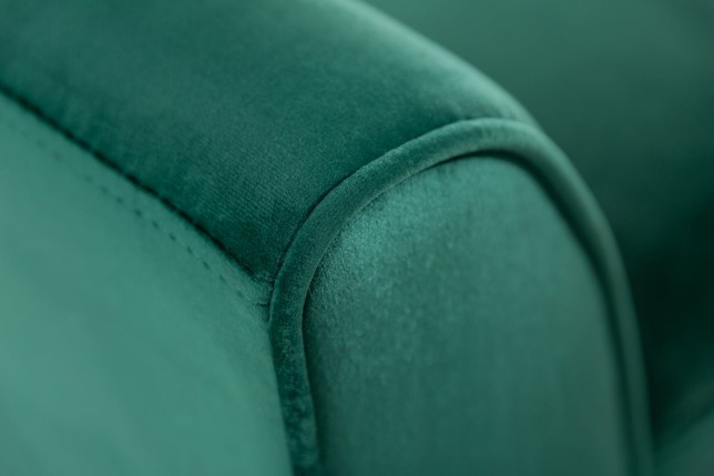 Banc SCARLETT 90cm velours vert émeraude