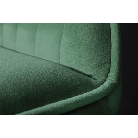 Chaise de bar TURIN velours vert émeraude matelassé