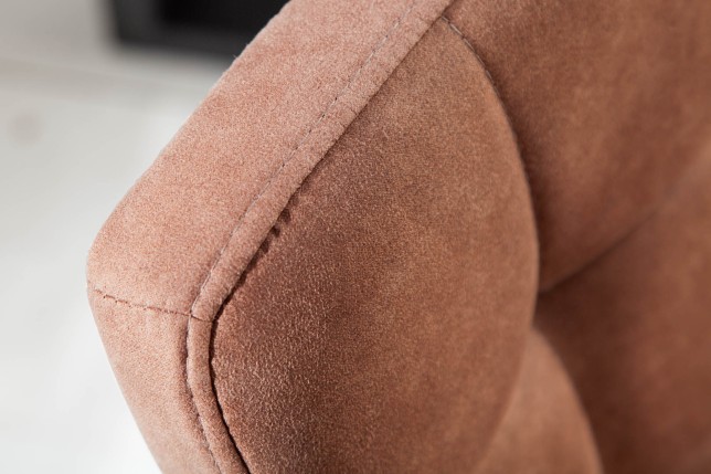 Chaise MODENA microfibre marron vintage - Lot 2