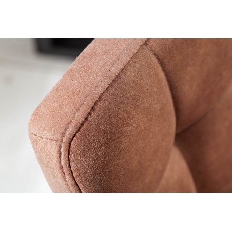 Chaise MODENA microfibre marron vintage - Lot 2