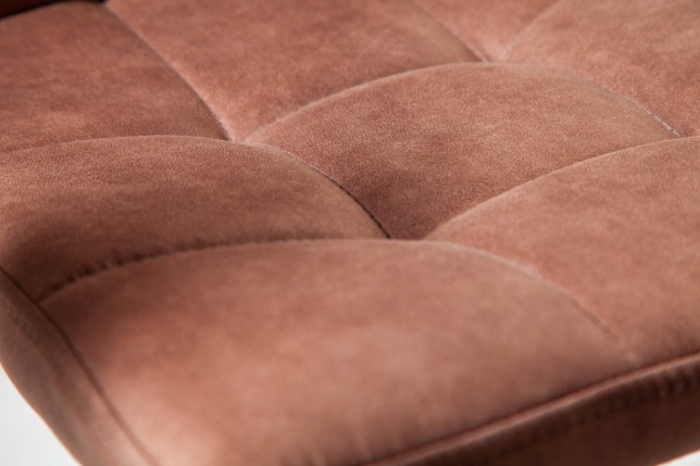 Chaise MODENA microfibre marron vintage - Lot 2