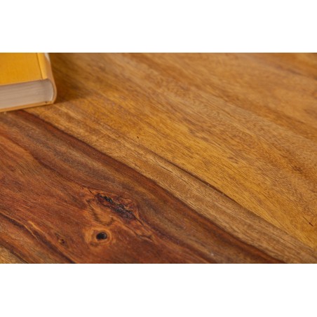 Table à manger MAKASSAR ronde Ø120cm sheesham massif naturel