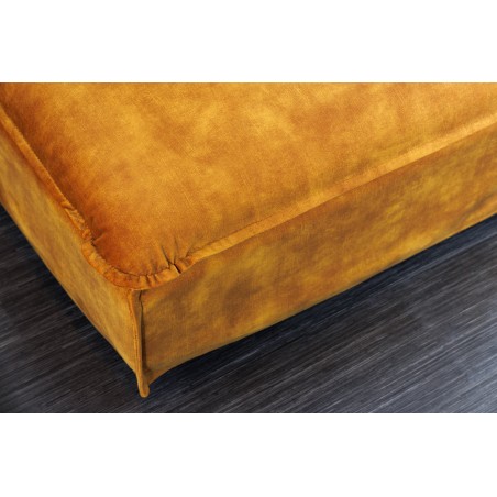 Tabouret HEAVEN velours jaune moutarde 100cm