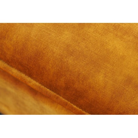 Tabouret HEAVEN velours jaune moutarde 100cm
