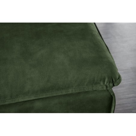 Tabouret HEAVEN 100cm velours vert foncé - housse amovible