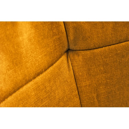 Chaise de bureau EUPHORIA velours moutarde - Design & confort