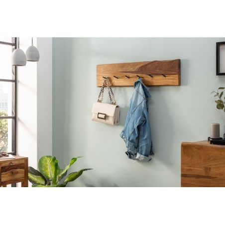 Porte-manteau MAMMUT 80cm Sheesham Massif Naturel