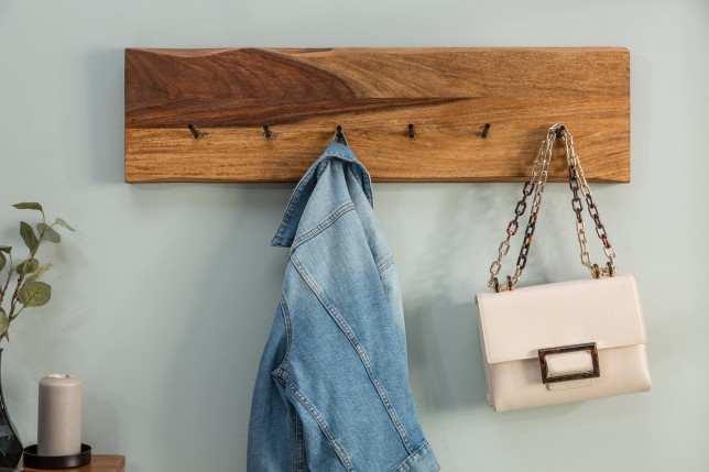 Porte-manteau MAMMUT 80cm Sheesham Massif Naturel