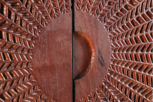 Highboard MANDALA 120cm - Buffet Haut Manguier & Métal