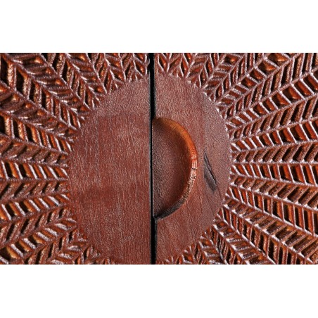 Highboard MANDALA 120cm - Buffet Haut Manguier & Métal