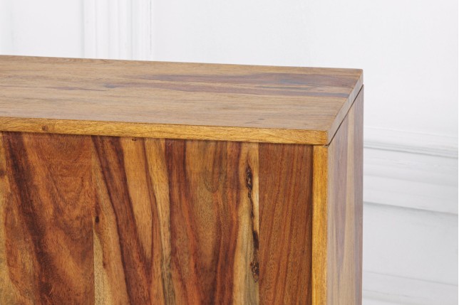 Table d'appoint CUBUS 43cm sheesham massif