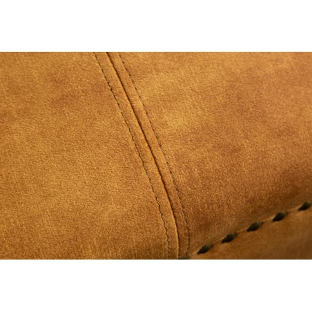 Recamiere Chesterfield 170cm velours moutarde