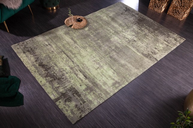 Tapis MODERN ART 240x160cm vert et beige - Coton