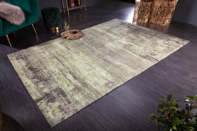 Tapis MODERN ART 240x160cm vert et beige - Coton