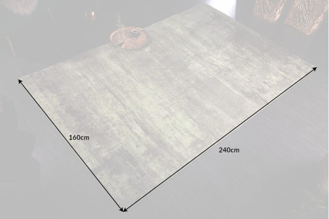 Tapis MODERN ART 240x160cm vert et beige - Coton