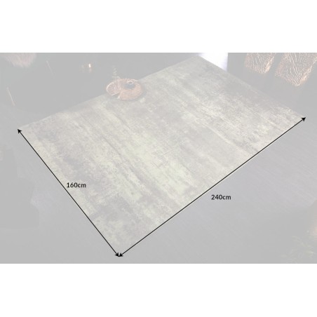 Tapis MODERN ART 240x160cm vert et beige - Coton