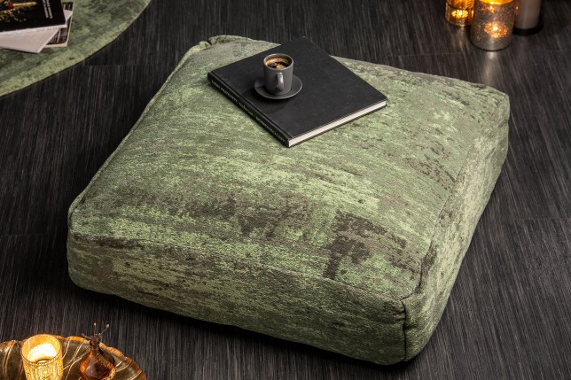 Coussin de sol MODERN ART 70cm vert - Tissu tissé plat
